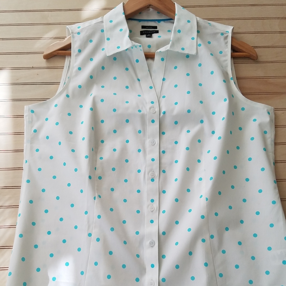 Talbots Polka-Dot Blouse